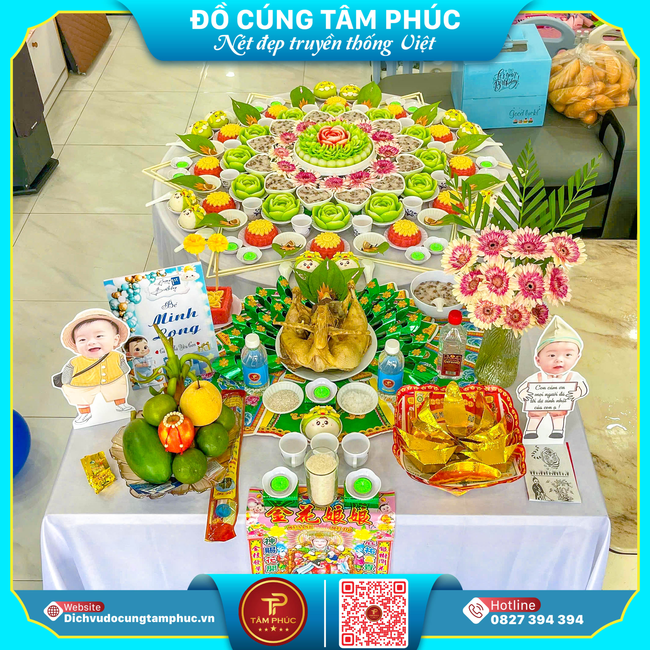 Dịch Vụ Mâm Cúng Đầy Tháng, Thôi Nôi, Trọn Gói Tại Cần Thơ